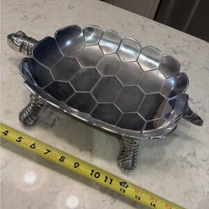 Z Gallerie Silver Turtle Dish